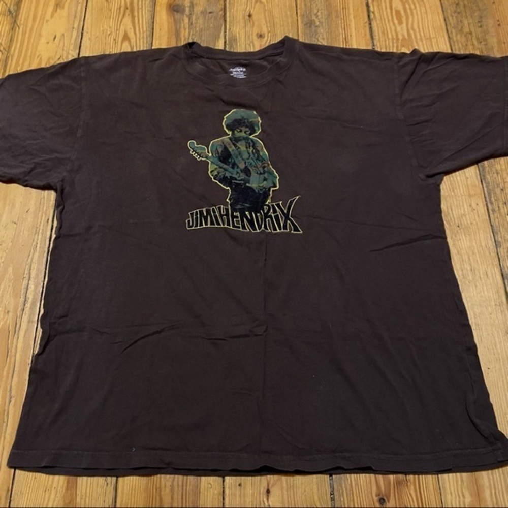 Jimi Hendrix  T-Shirt Size XL Brown color‎